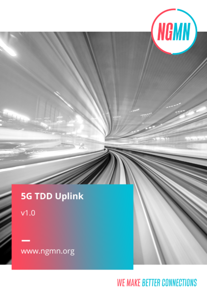 NGMN 5G TDD Uplink White Paper v1.0
