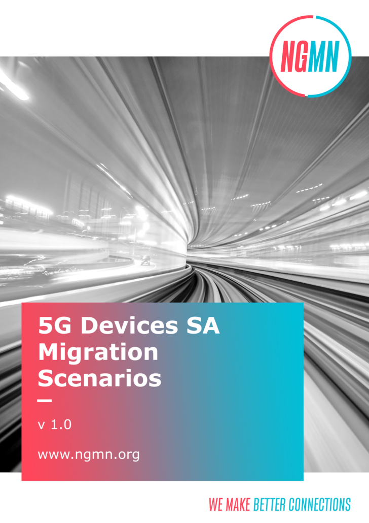NGMN 5G Devices SA Migration Scenarios NGMN