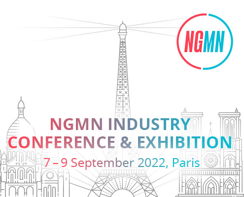 Cover image of the NGMN Industry Conference and Exhibition on 7 until 9 September 2022 in Paris.